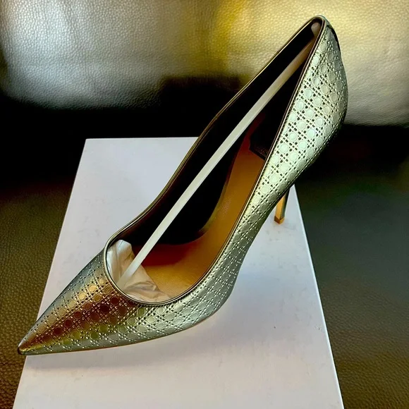 Dior Shoes Christian Dior Cherie Laser Cut Pumps In Calfskin